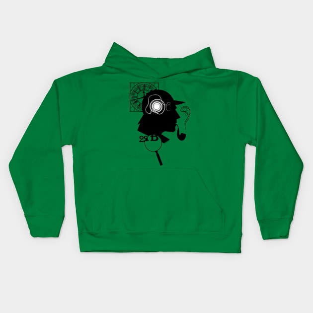 Sherlock Holmes Kids Hoodie by tuditees